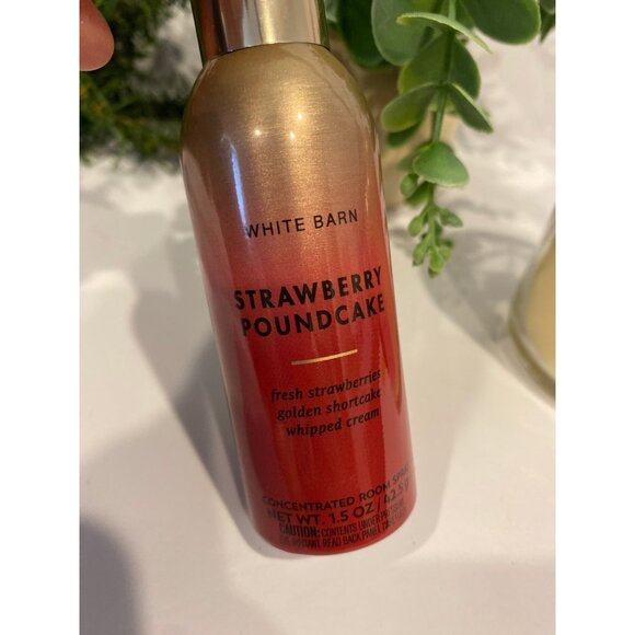 Bath & Body Works “Strawberry Pound Cake” Concentrated Room Spray & Candle - Picture 2 of 7